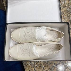 CHANEL Lambskin Espadrille